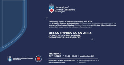 Το Πανεπιστήμιο UCLan Cyprus ως Χρυσός Εκπαιδευτικός Εταίρος του ACCΑ: Ευκαιρίες & Προοπτικές