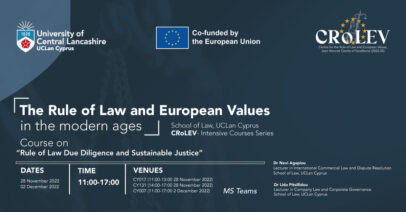 The Rule of Law and European Values in the modern ages