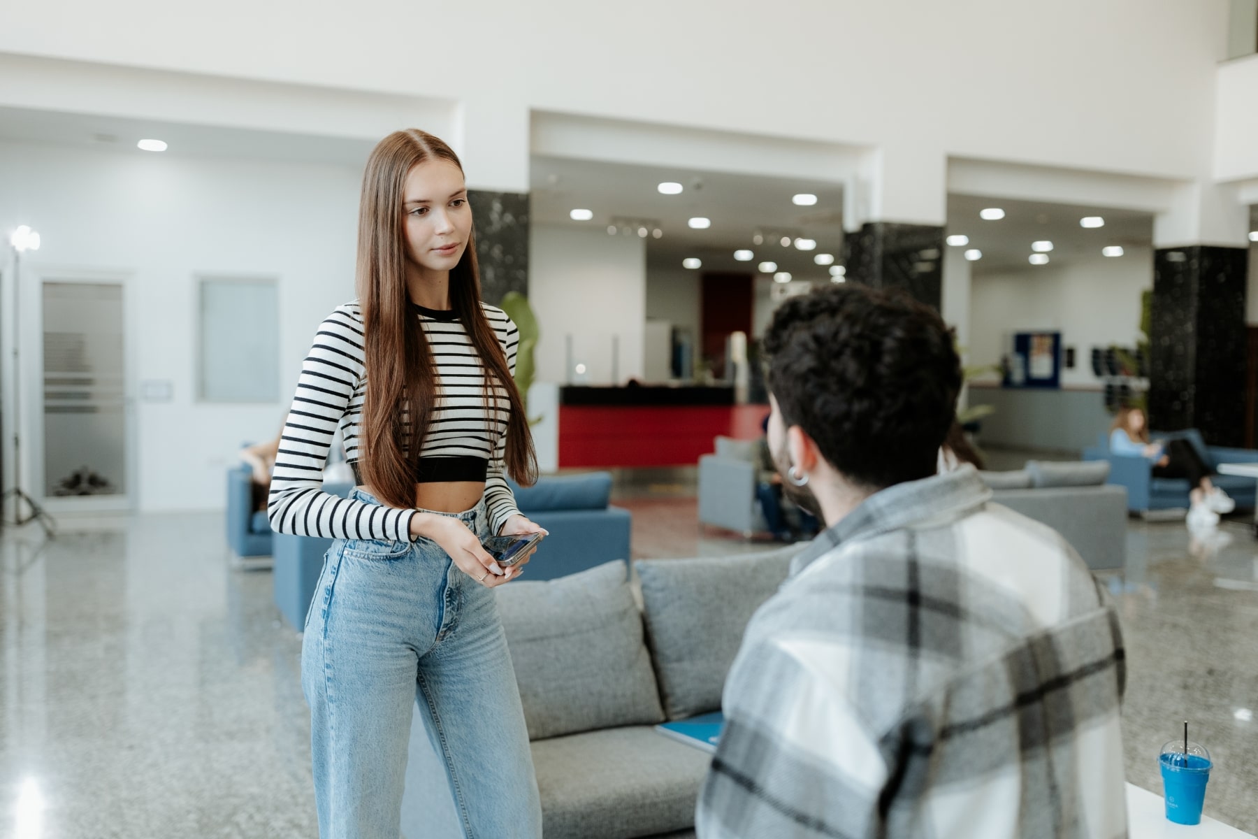 lobby with closeup student-min